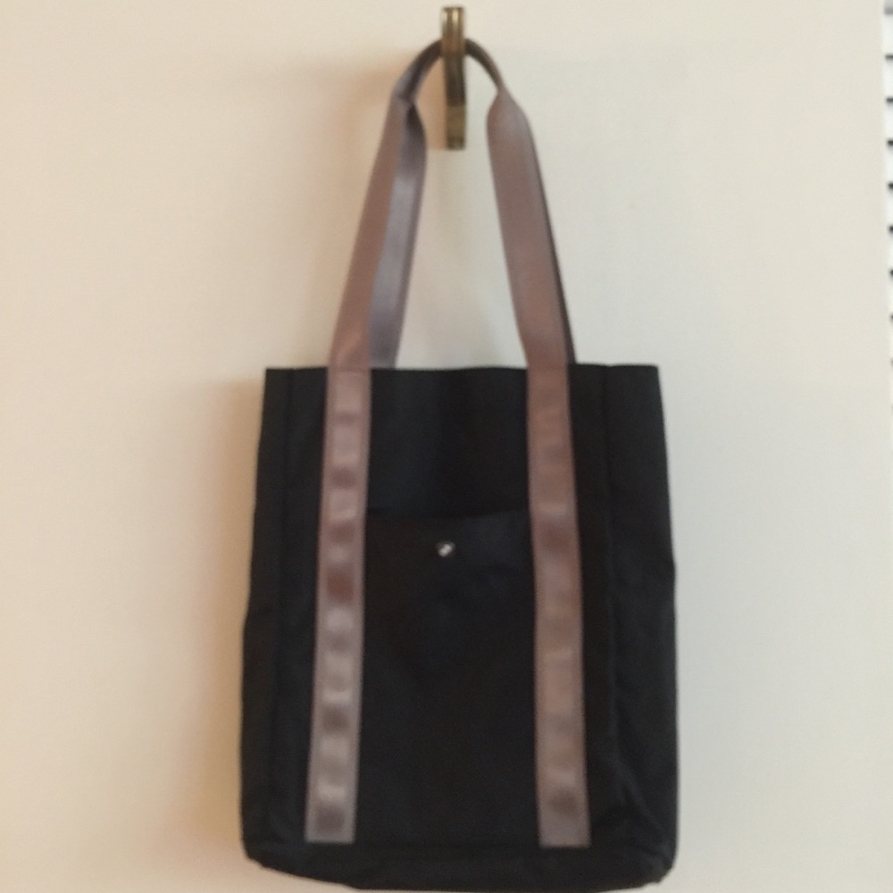 Black/Taupe BMW Tote Bag
